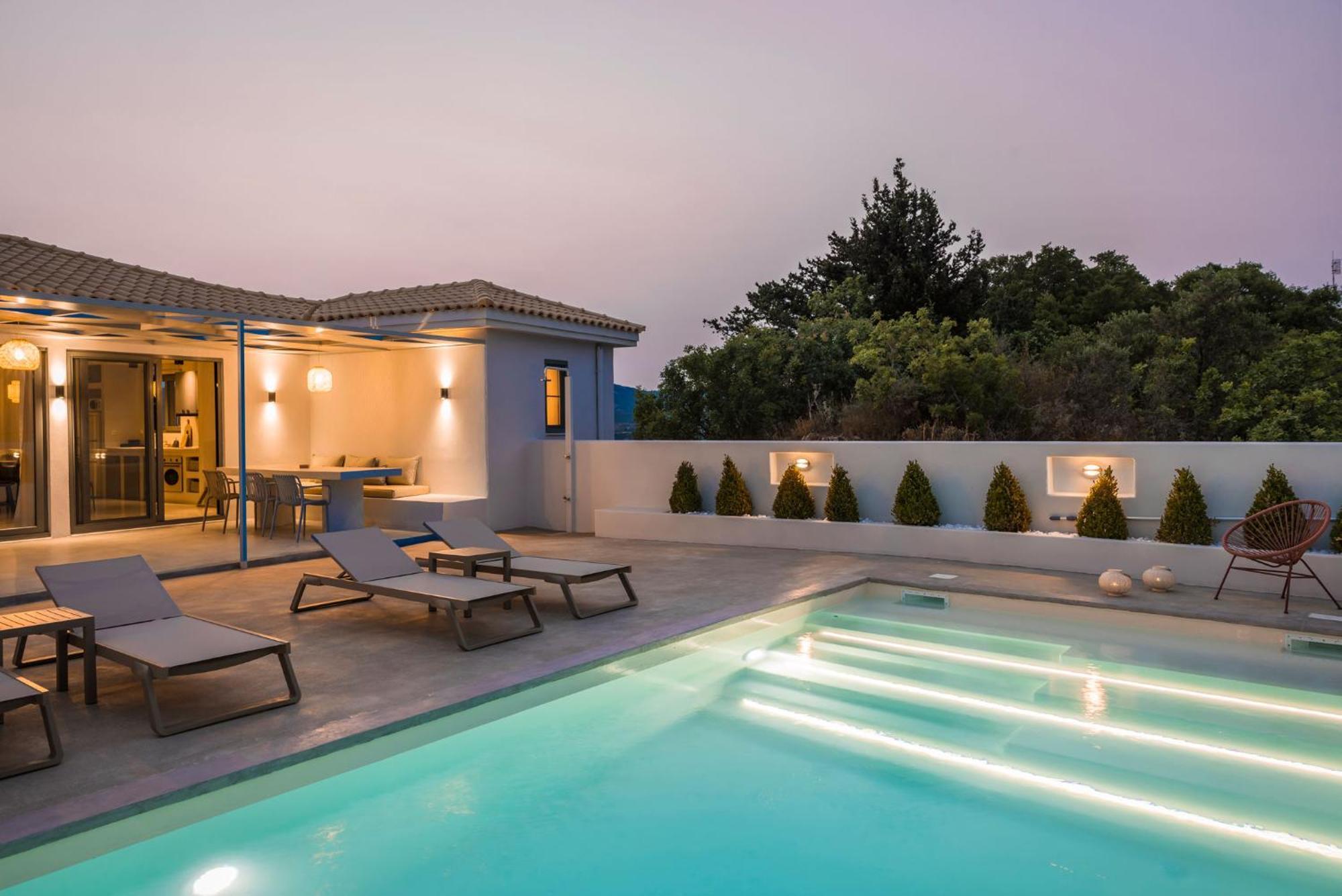 Villa Mirto - Iris Sunset Villas Lépeda Kültér fotó